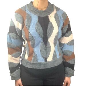 Deluc Pieris Colorful Chunky Knit Sweater Women's Medium